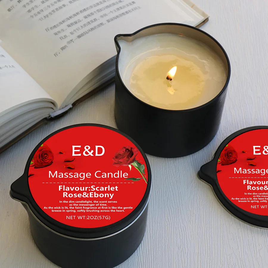 E&D Luxury Massage Oil Candle